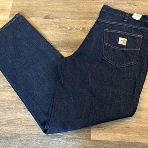 Carhartt Flame Resistant Blue Jeans 36x32 EUC
